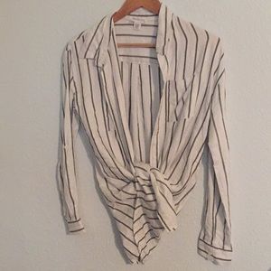 Full Tilt Soft Striped Button Up